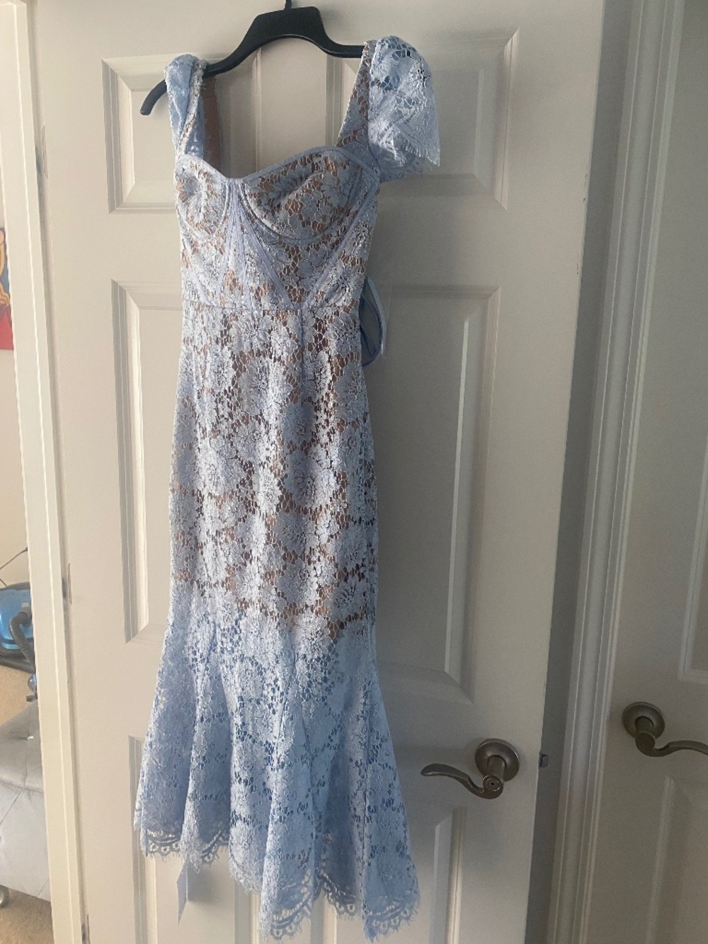 Brand new with tags self portrait bluefins lace midi size 0